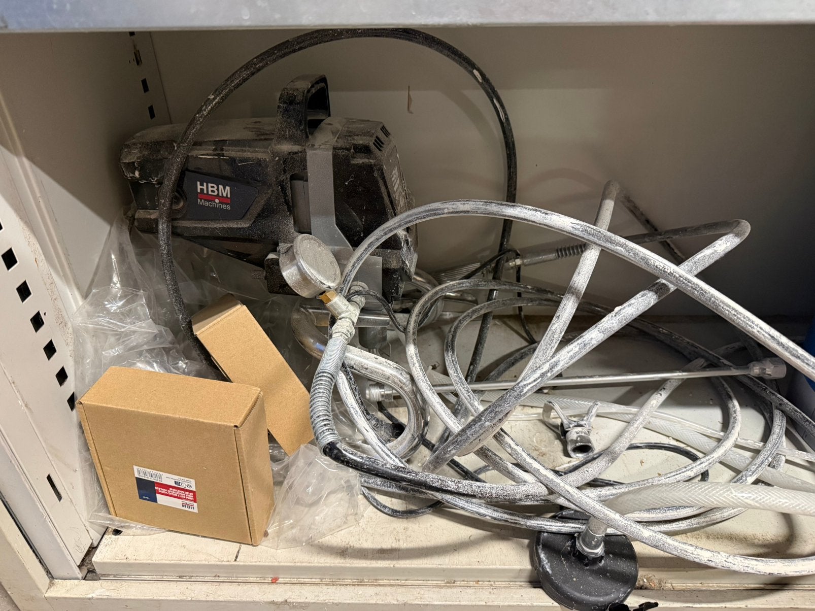 Hbm airless verfspuit, Doe-het-zelf en Verbouw, Ophalen, Gebruikt, Verfspuit of Verfpomp