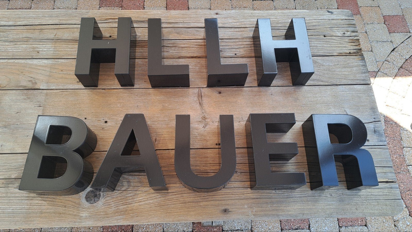 Oude reklame letters, Ophalen of Verzenden, Gebruikt, Lichtbak of (neon) lamp