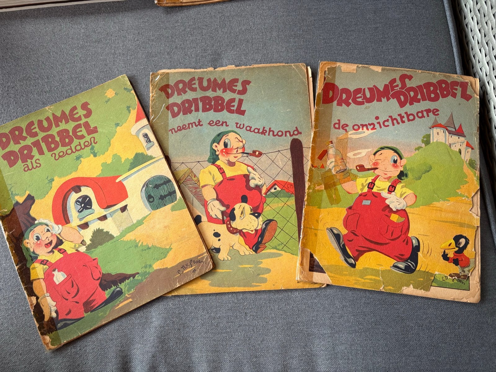 3 oude Dreumes Dribbel boekjes Epox Margarine kinderboeken, Verzamelen, Ophalen of Verzenden
