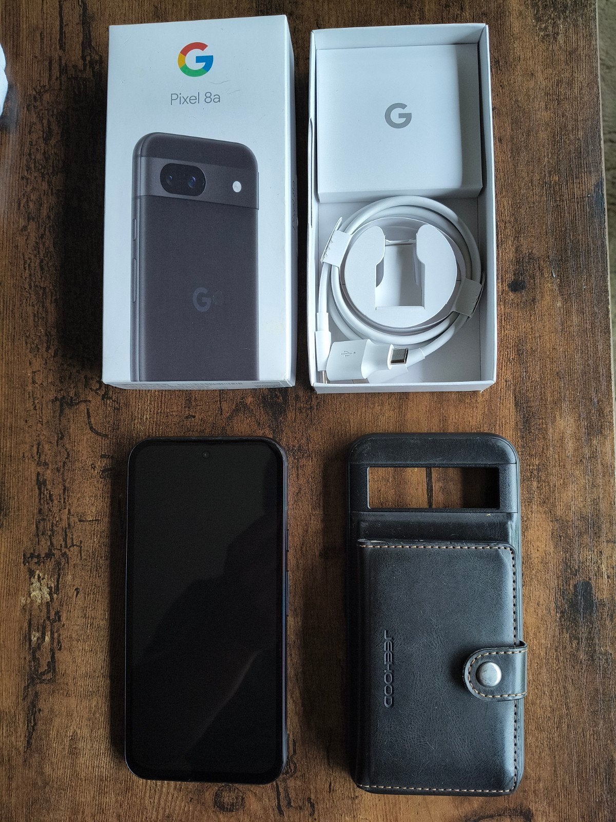 Google Pixel met magneet portemonnee, Telecommunicatie, Mobiele telefoons | Overige merken, Ophalen, Overige modellen, Zo goed als nieuw