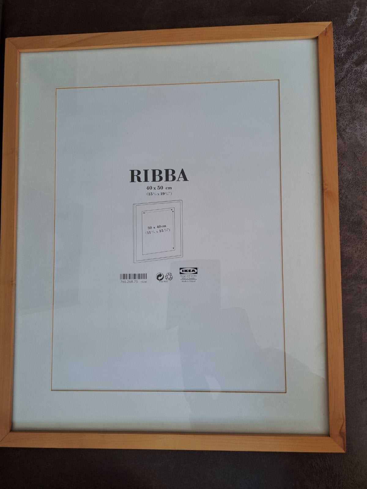 Nieuwe IKEA RIBBA fotolijst 40x50 cm, Huis en Inrichting, Ophalen of Verzenden