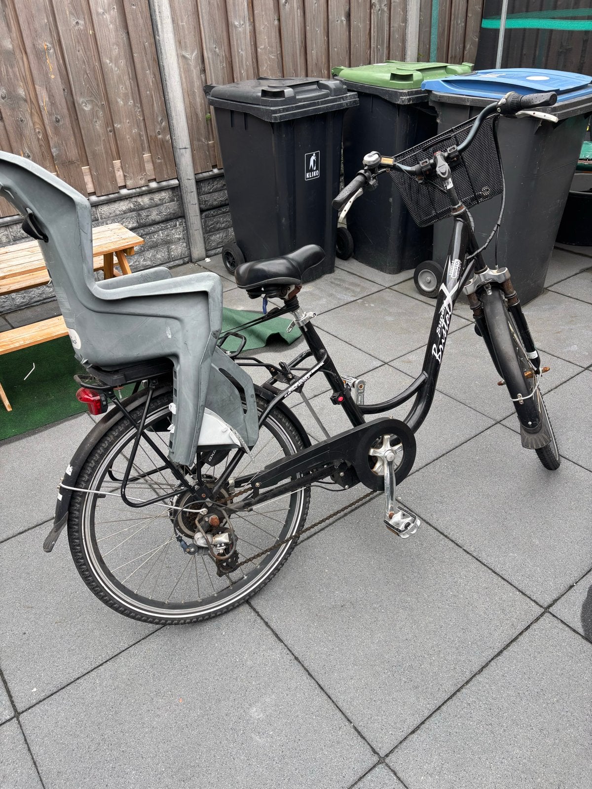 Bristol Super Classic damesfiets met kinderzitje, Velgrem, Versnellingen, Ophalen, Overige merken