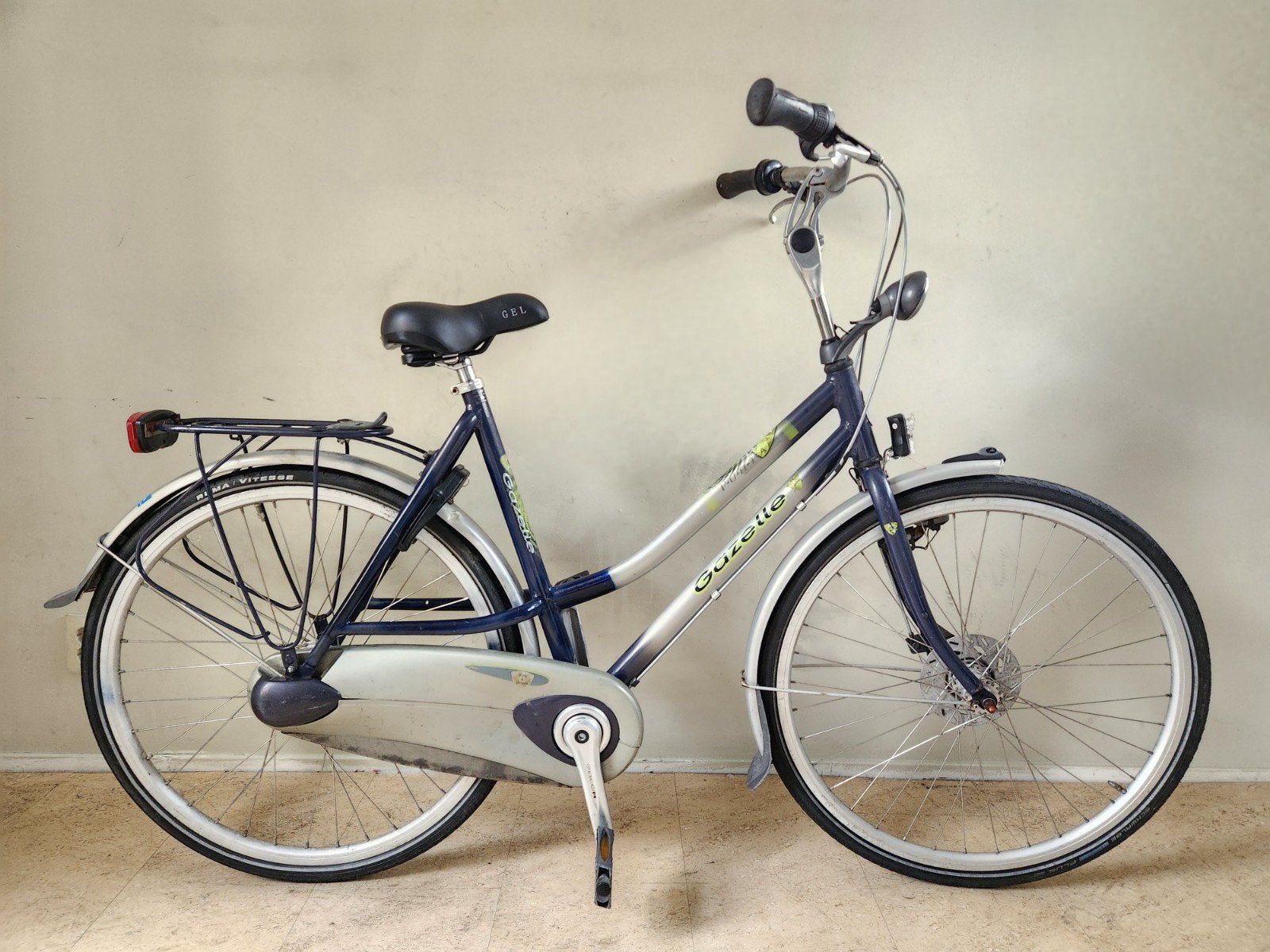 Gazelle Punta 28inch Damesfiets 3v frame 57cm, Gebruikt, Velgrem, (Extra) lage instap, Gazelle