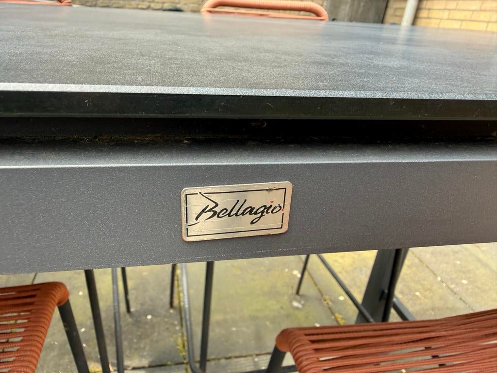 Bellagio bartafel voor buiten - Modern en duurzaam, Tuin en Terras, Ophalen, Gebruikt, Rechthoekig, Metaal