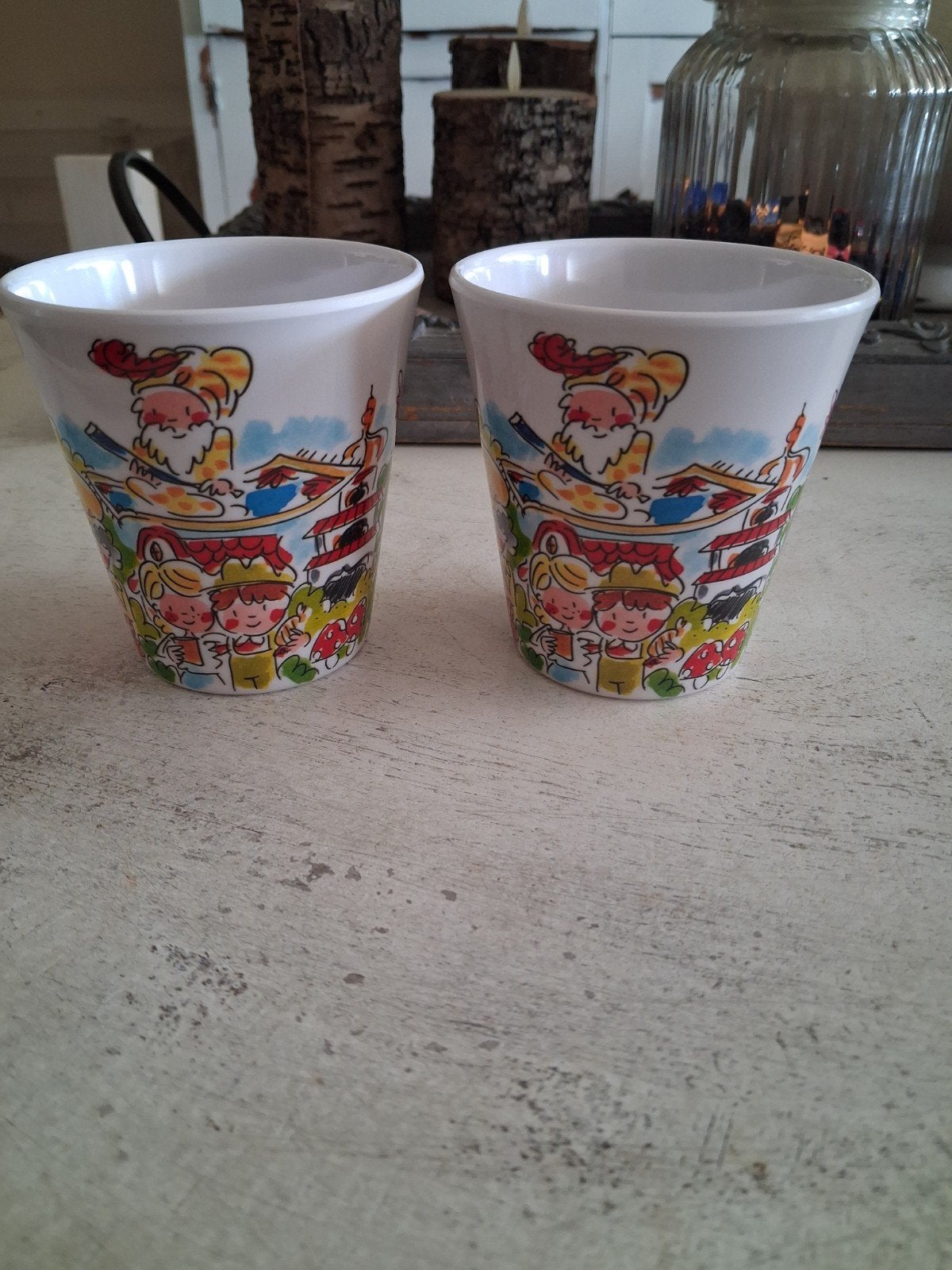 blond amsterdam twee drinkbekers van de efteling nieuw, Ophalen, Nieuw, Aardewerk, Blond Amsterdam