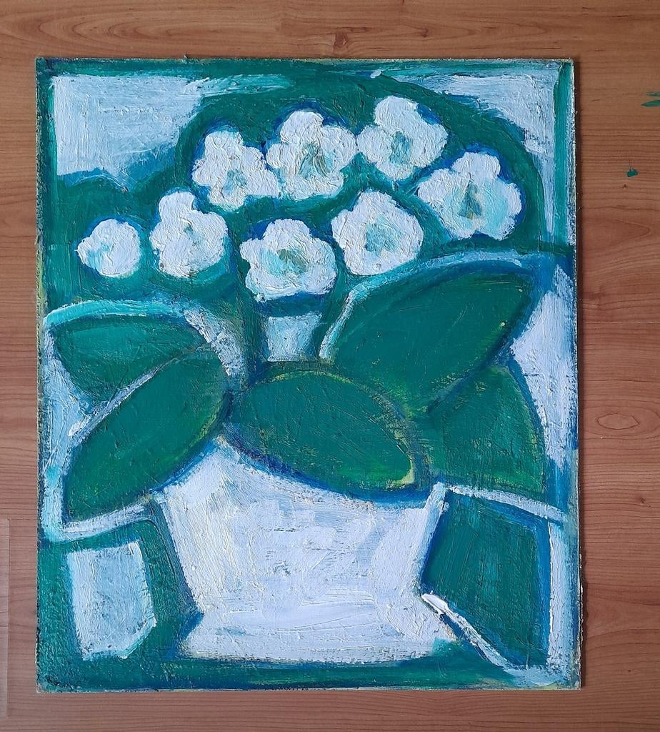 Orchidee schilderij, Ophalen of Verzenden