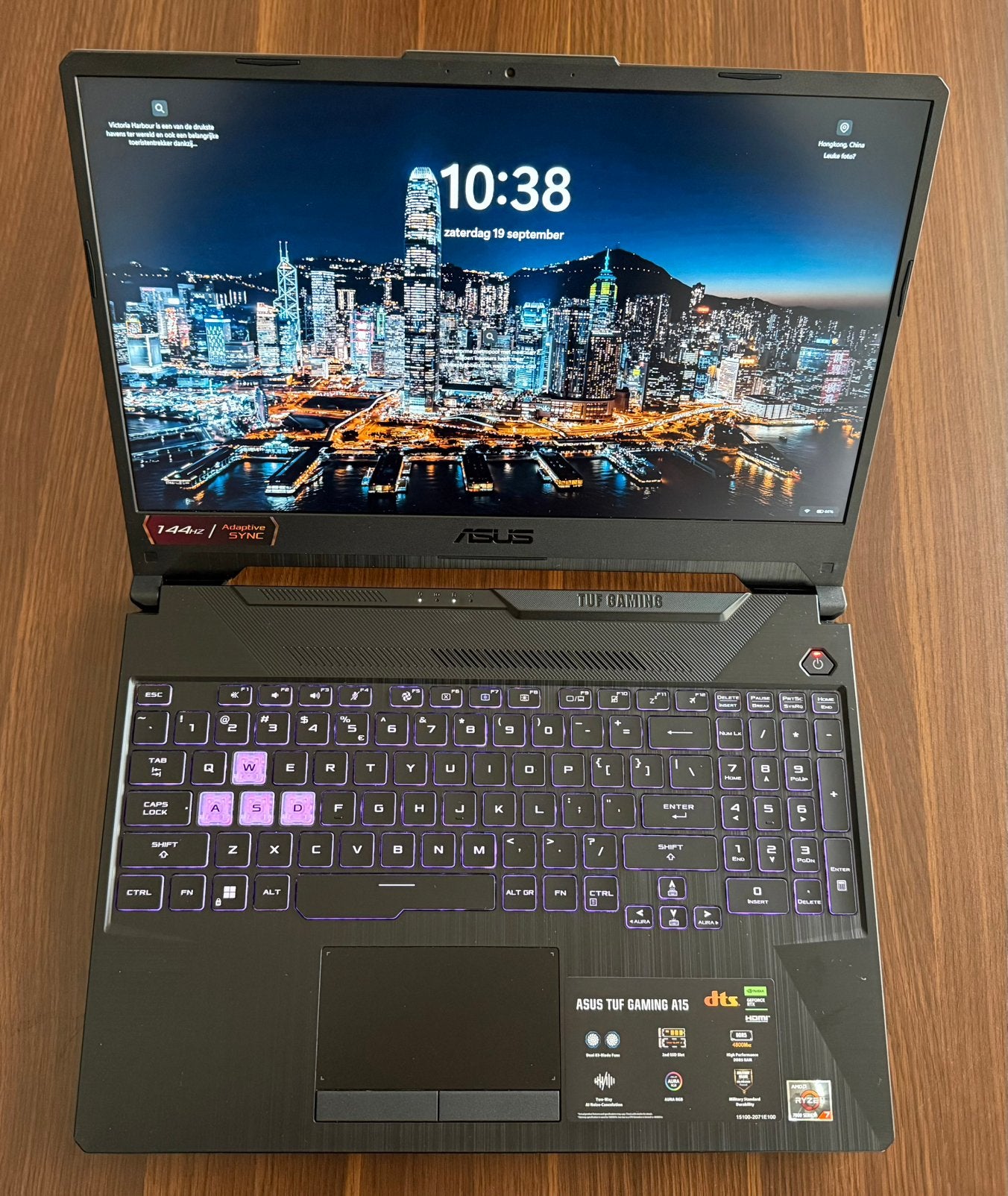 Asus TUF A15 Gaming 15.6inch Laptop Ryzen 7-RTX 3050-144Hz, Computers en Software, Met videokaart, Ophalen of Verzenden, Zo goed als nieuw