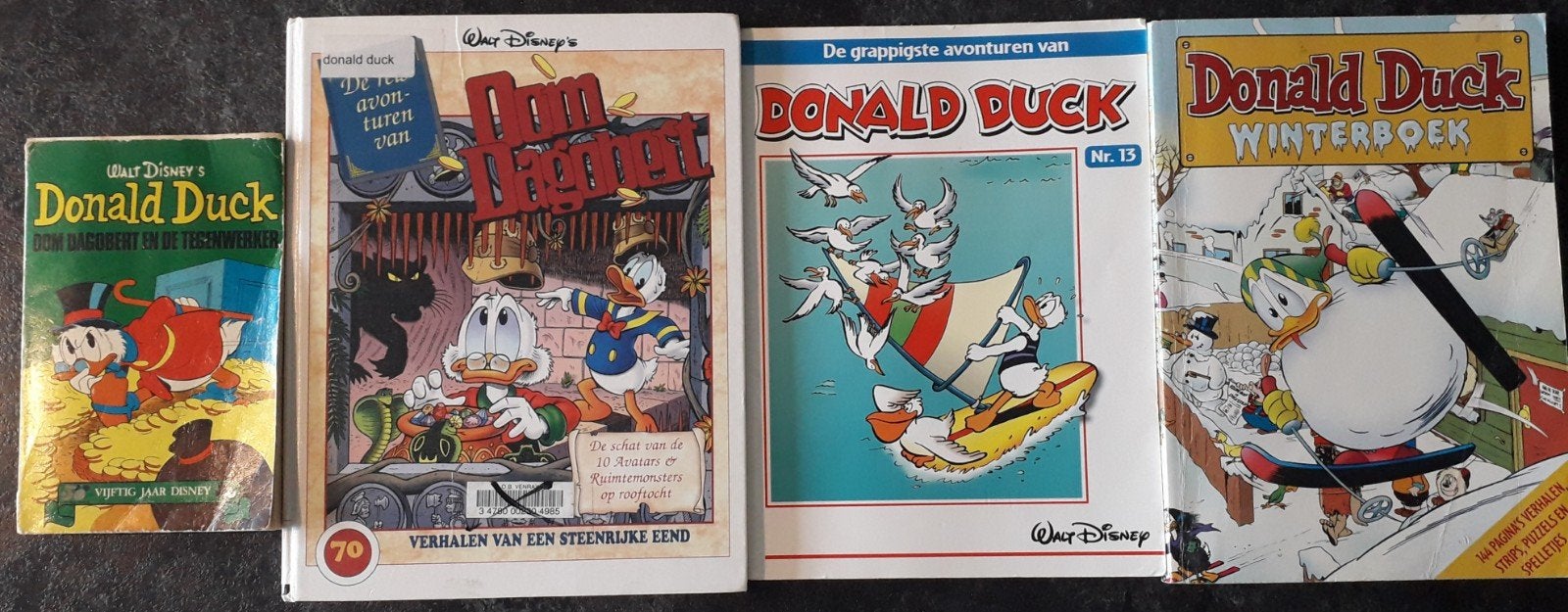 4 verschillende Donald Duck boeken - losse verkoop, Meerdere stripboeken, Ophalen of Verzenden, Gelezen