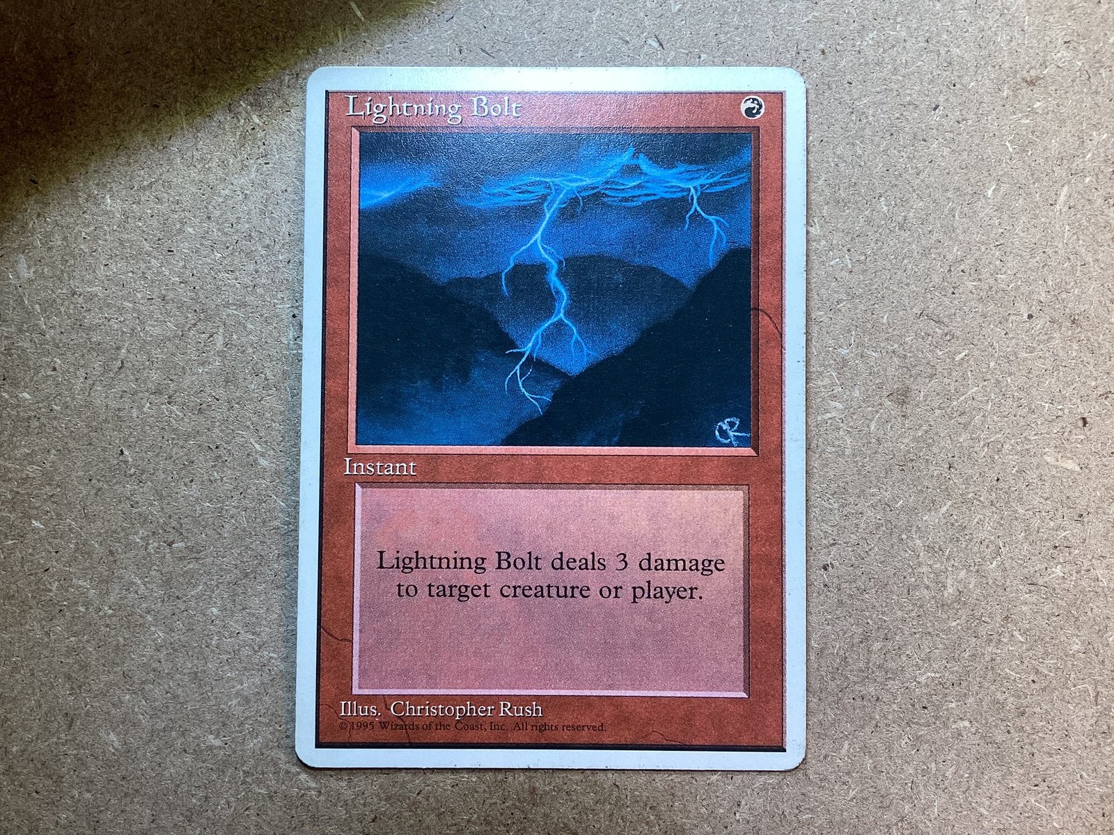 1x Lightning Bolt (Good), Ophalen of Verzenden, Gebruikt, Losse kaart