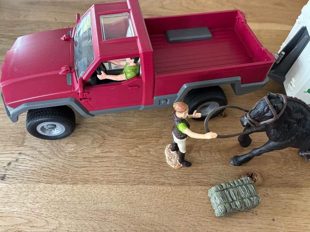 Schleich paardentrailer, Ophalen of Verzenden, Gebruikt