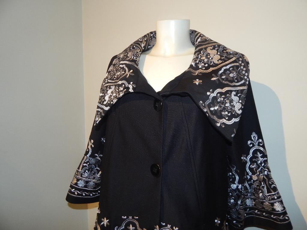 Joseph Ribkoff Ibiza styl jasje pracht borduurstel mt 40, Maat 38/40 (M), Verzenden, Zwart, Joseph Ribkoff
