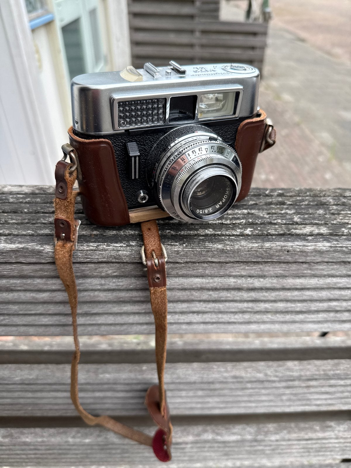 Voigtländer Vito CL Compact Camera met Leren Tas, Ophalen, Gebruikt, Compact, Overige Merken