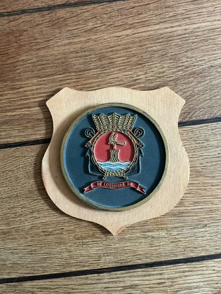 Embleem marine vliegkamp valkenburg schild schildje, Ophalen of Verzenden, Landmacht, Overige gebieden, Embleem of Badge