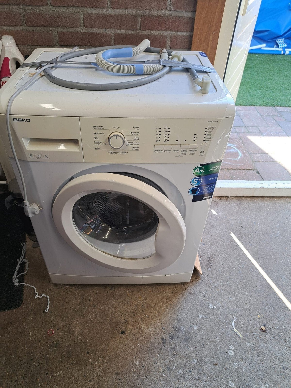 BEKO wasmachine 5kg, Ophalen, 1200 tot 1600 toeren, Gebruikt, 4 tot 6 kg