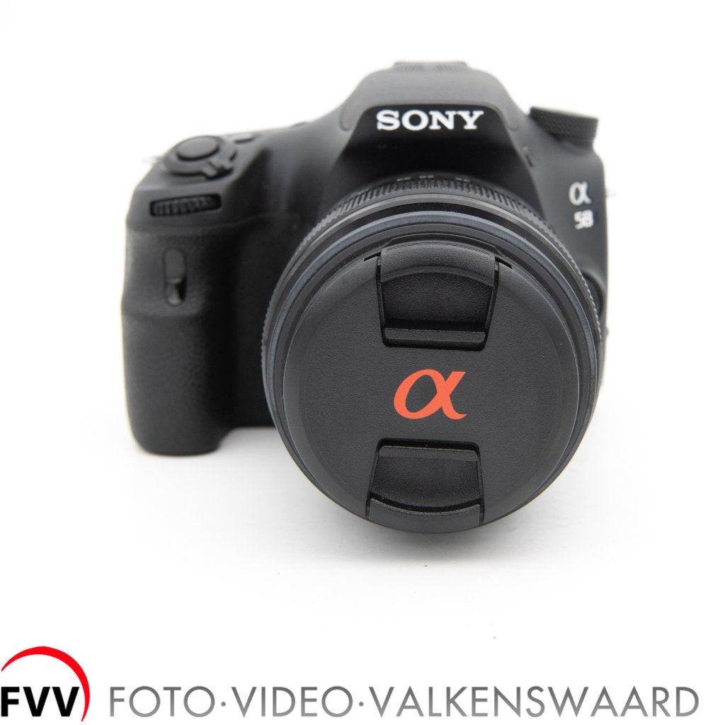 Sony SLT-A58 + SAL 18-55 mm DT, Gebruikt, Spiegelreflex, Lensdop, Ophalen of Verzenden