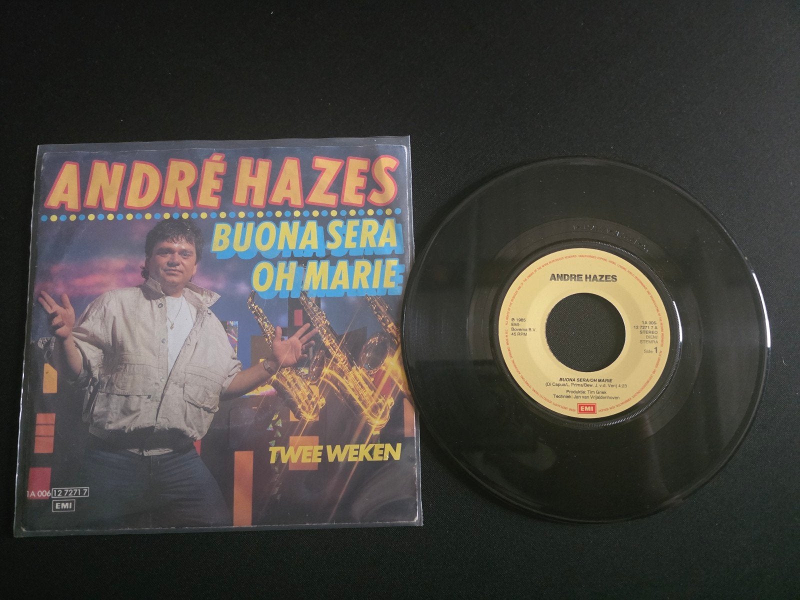 André Hazes - Buona sera Oh Marie, Cd's en Dvd's, Gebruikt, 7 inch, Ophalen of Verzenden, Beschermende buitenhoes