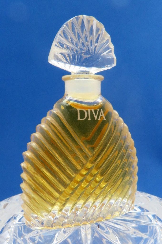 Mini - UNGARO - Diva - 7,5ml - edp - 6,6cm, Ophalen of Verzenden, Gebruikt, Miniatuur, Gevuld