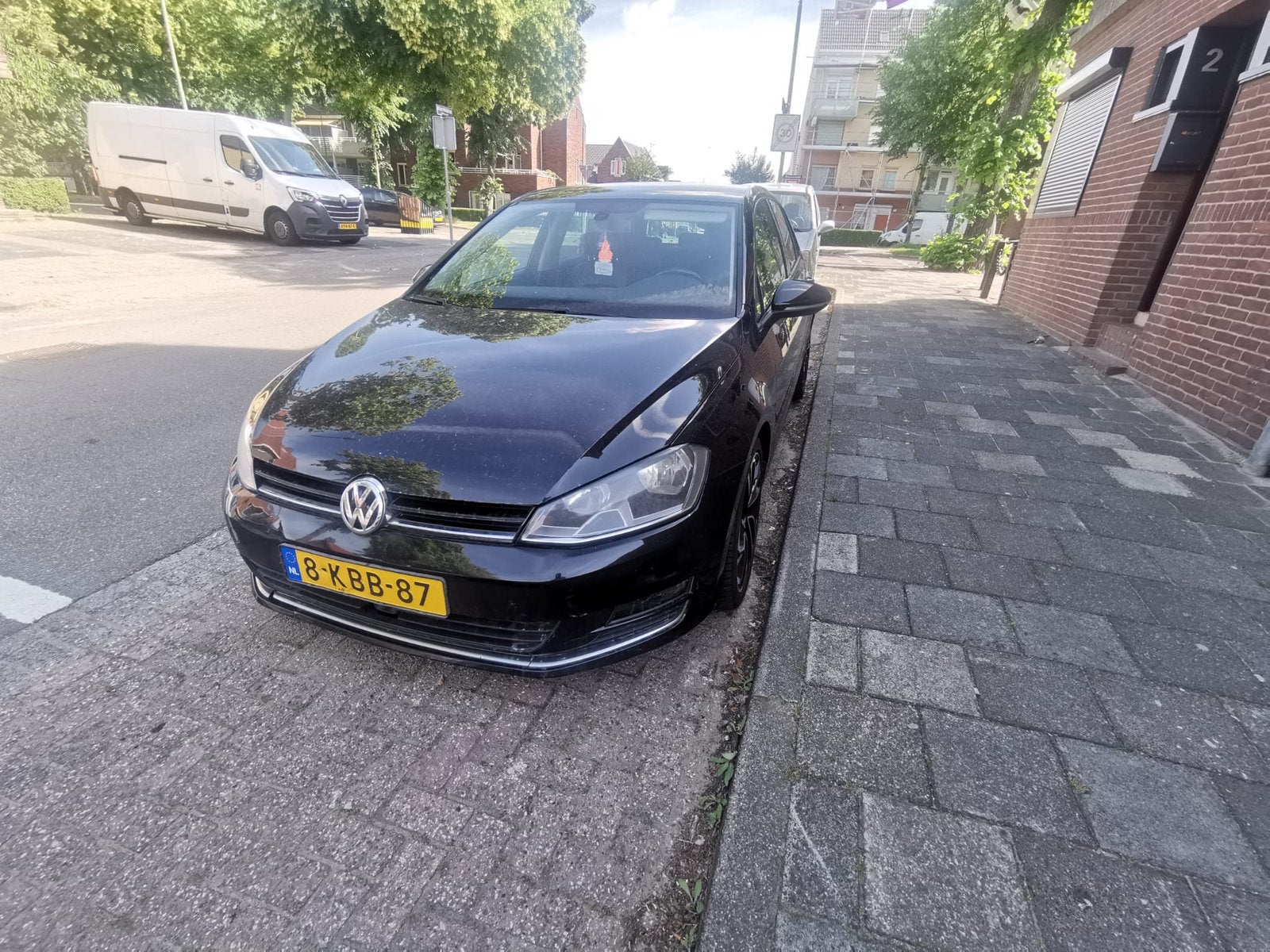 Golf 1.4 TSI 140pk  DSG automaat full option, Auto's, Volkswagen, Zwart, 4 cilinders, Leder en Stof, Zwart