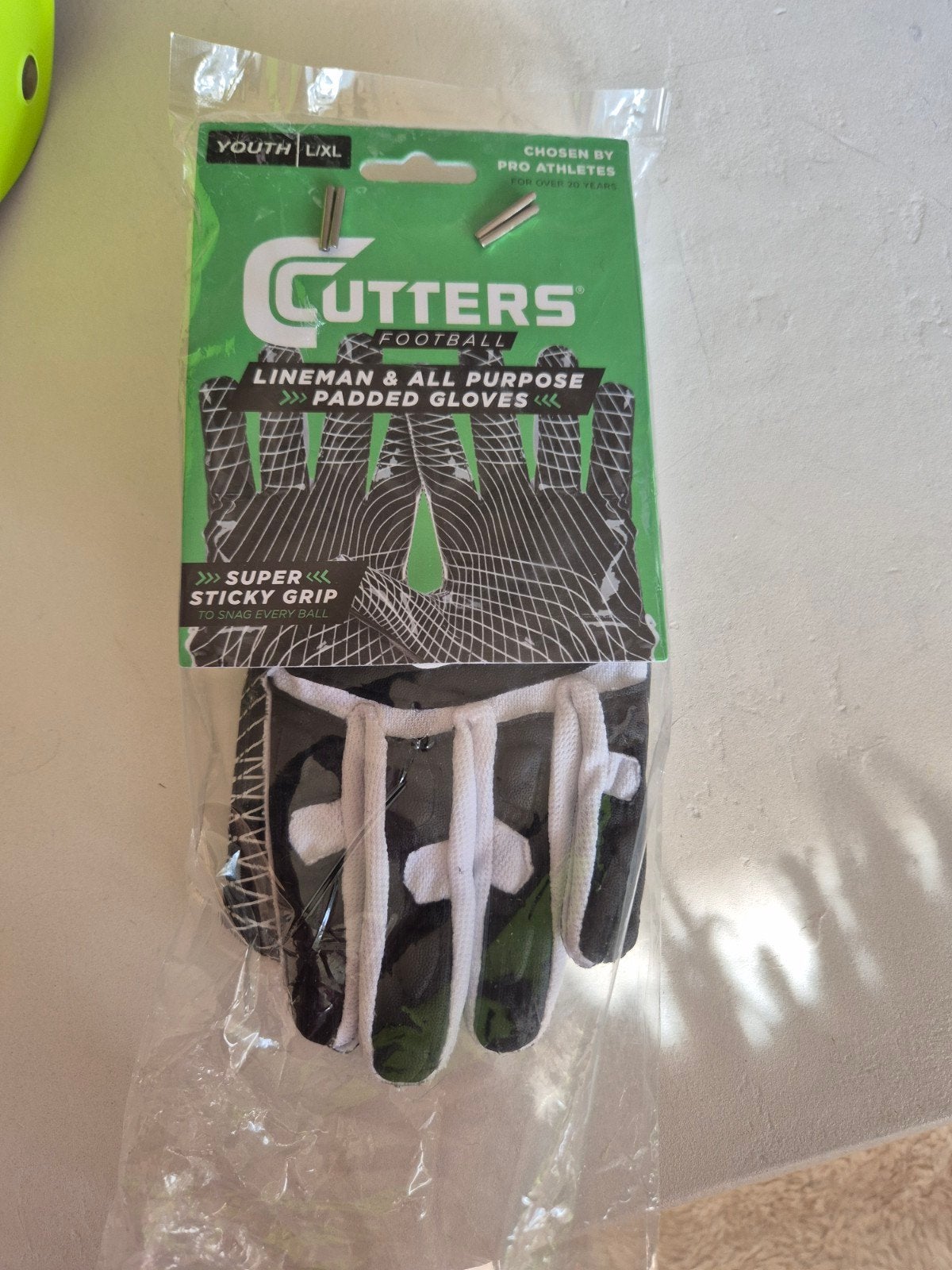 American football gloves - Padded - Youth L/XL, Sport en Fitness, Overige Sport en Fitness, Ophalen of Verzenden, Nieuw