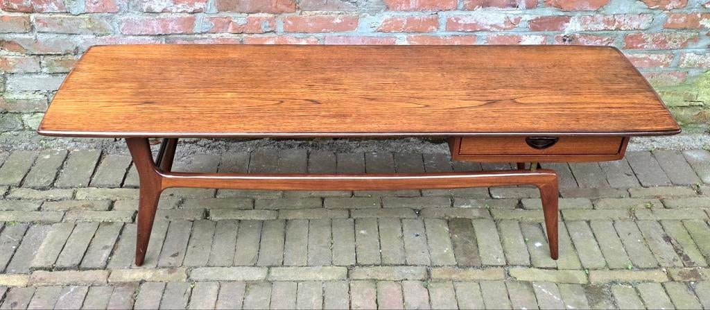 Vintage,  design salontafel.  Louis van Teeffelen. Nr 14, Ophalen, Webé, Louis van Teeffelen, Rechthoekig