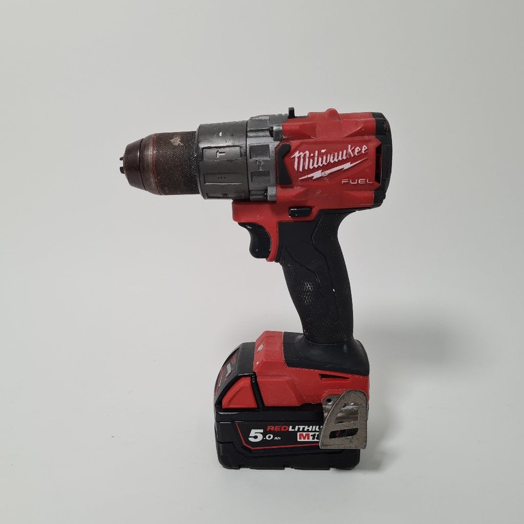 Milwaukee M18 FPD2 Accu Schroefmachine met 5.0A -18V Accu, Ophalen of Verzenden, Gebruikt, Boor- en Schroefmachine