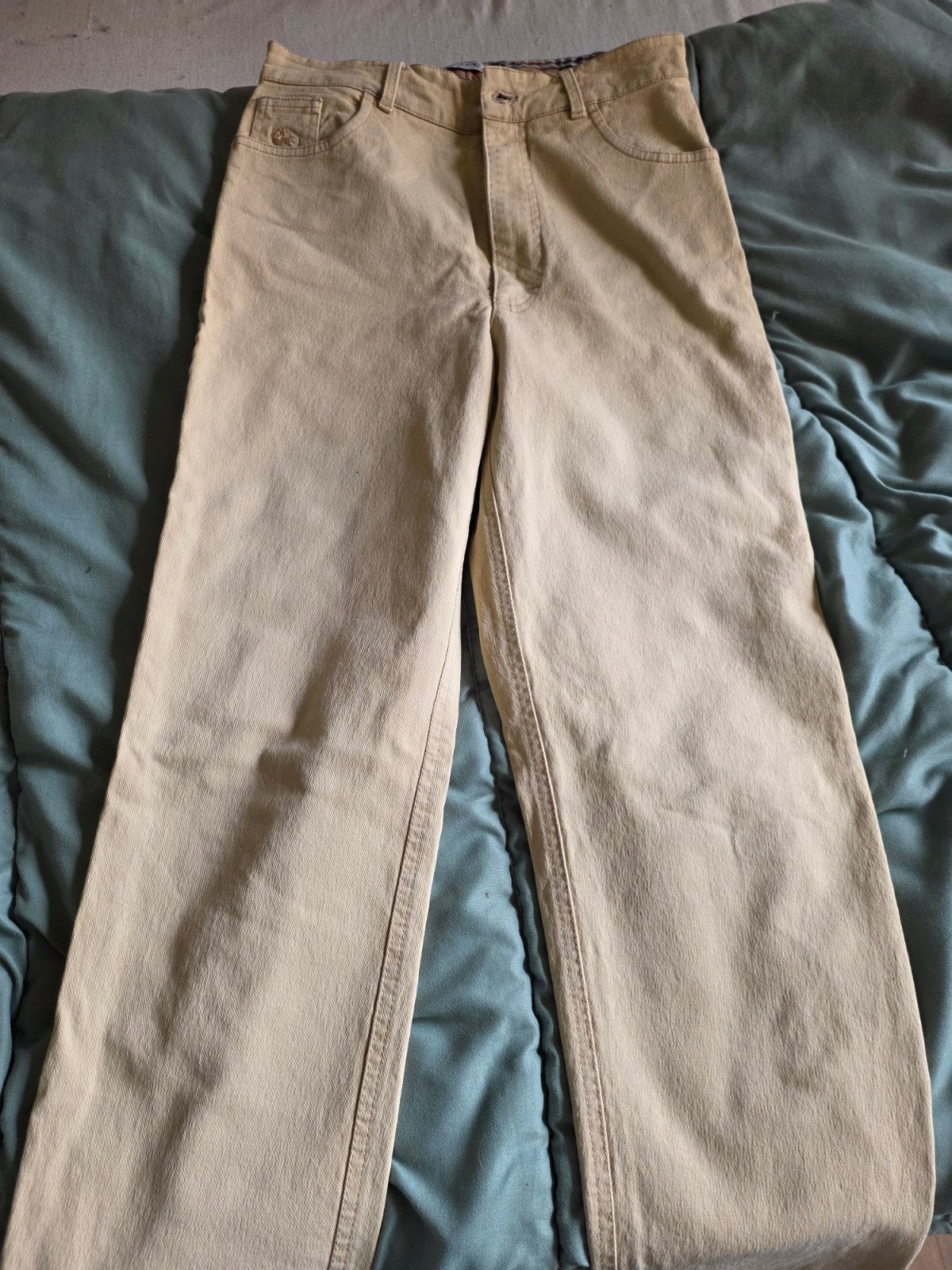 Burberry broek maat s, Beige, Ophalen of Verzenden, Zo goed als nieuw, Burberry