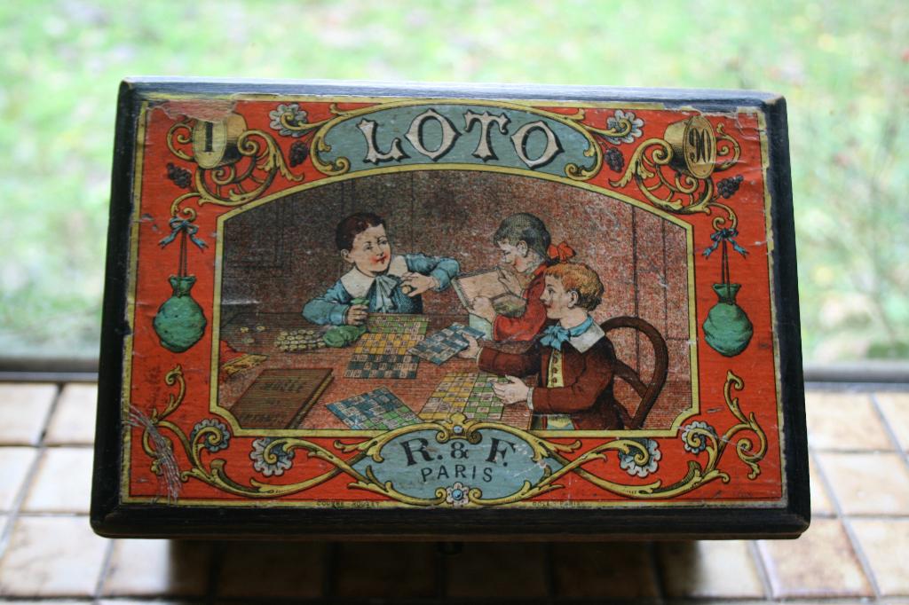 Oud Frans lotto spel compleet met 22 kaarten, Ophalen of Verzenden