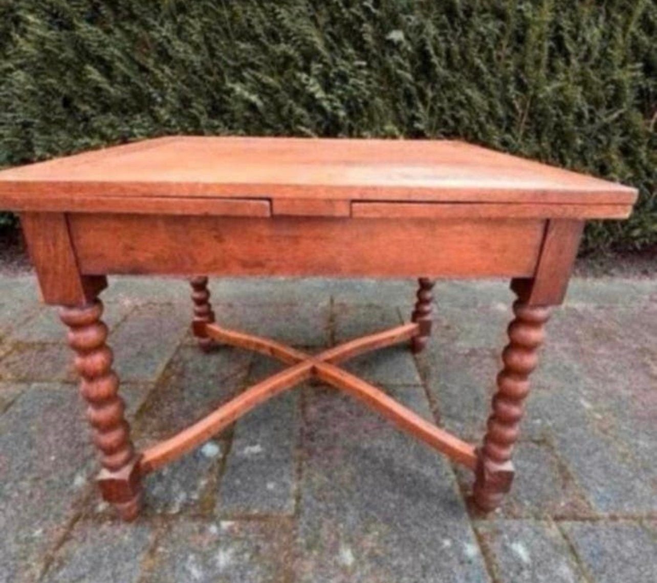 Antieke eiken uittrektafel, Ophalen of Verzenden