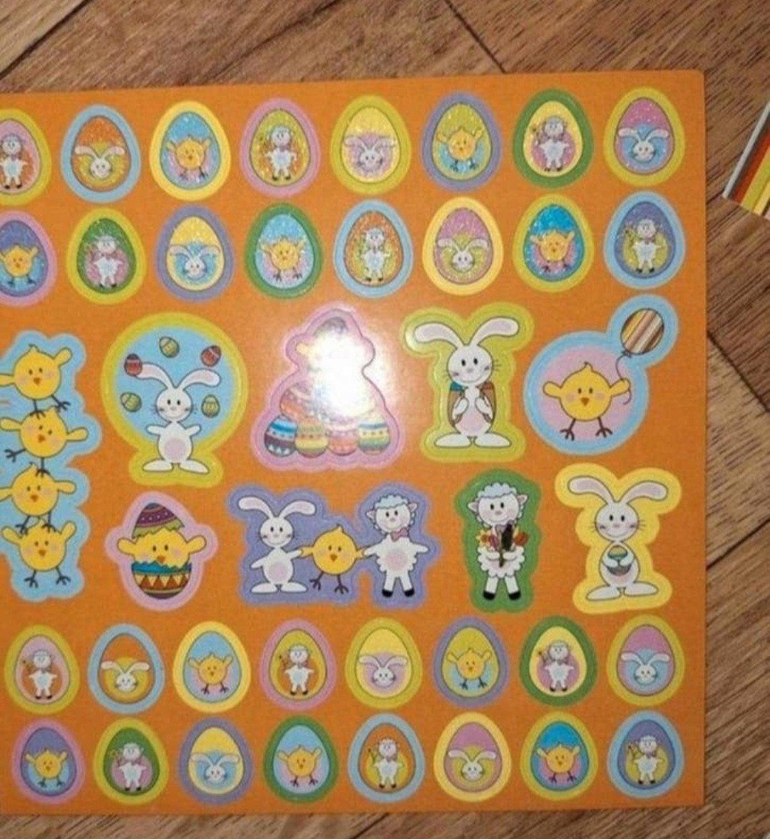 Leuke Paasstickers met konijntjes, kuikens en eieren, Verzamelen, Ophalen of Verzenden, Nieuw, Overige typen