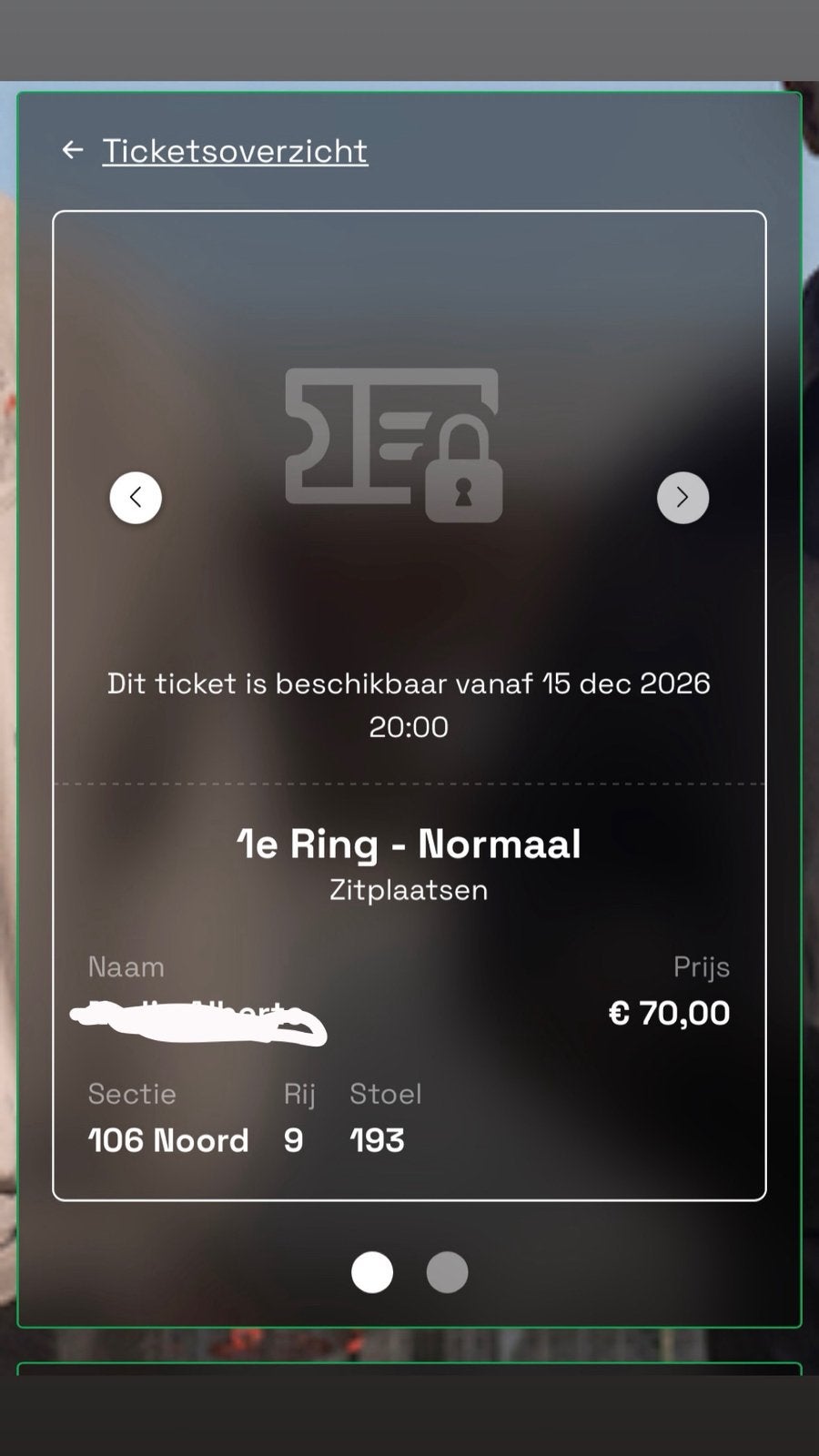 SBMG ticket, Eén persoon