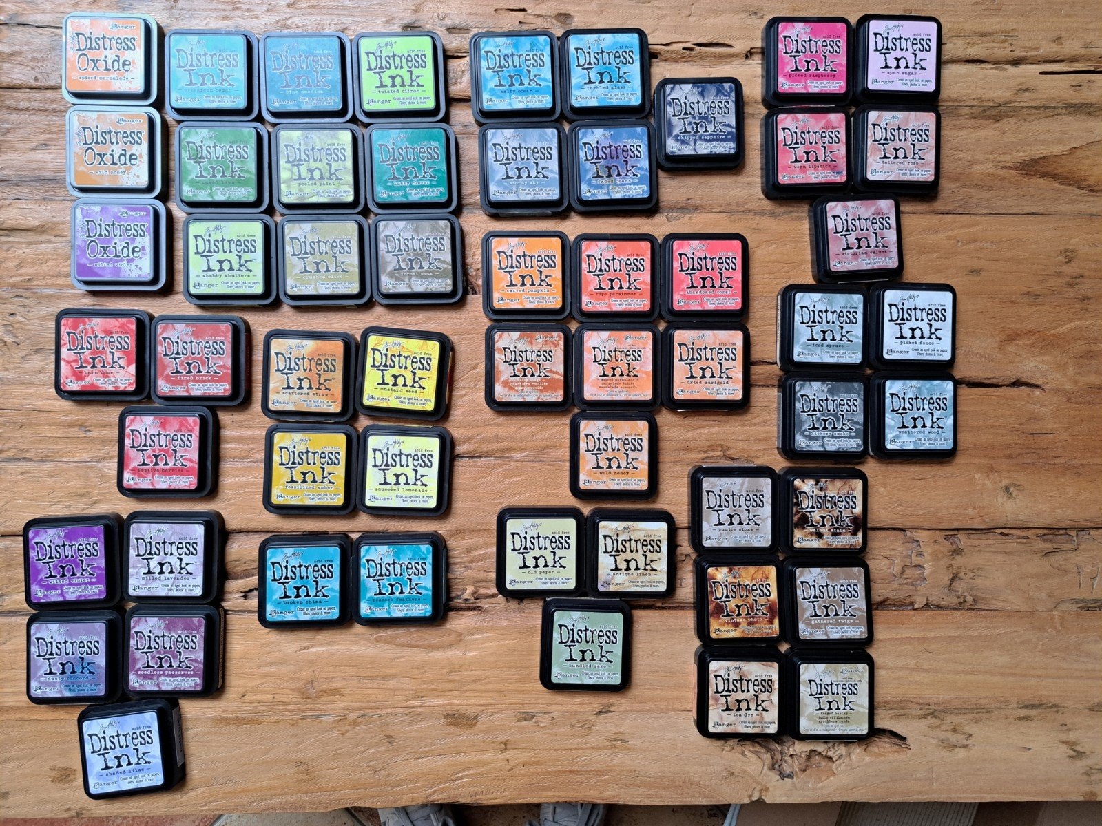 TIM HOLTZ DISTRESS INKT GROTE PADS INKTPADS STEMPELKUSSEN, Hobby en Vrije tijd, Stempelen, Ophalen of Verzenden, Zo goed als nieuw