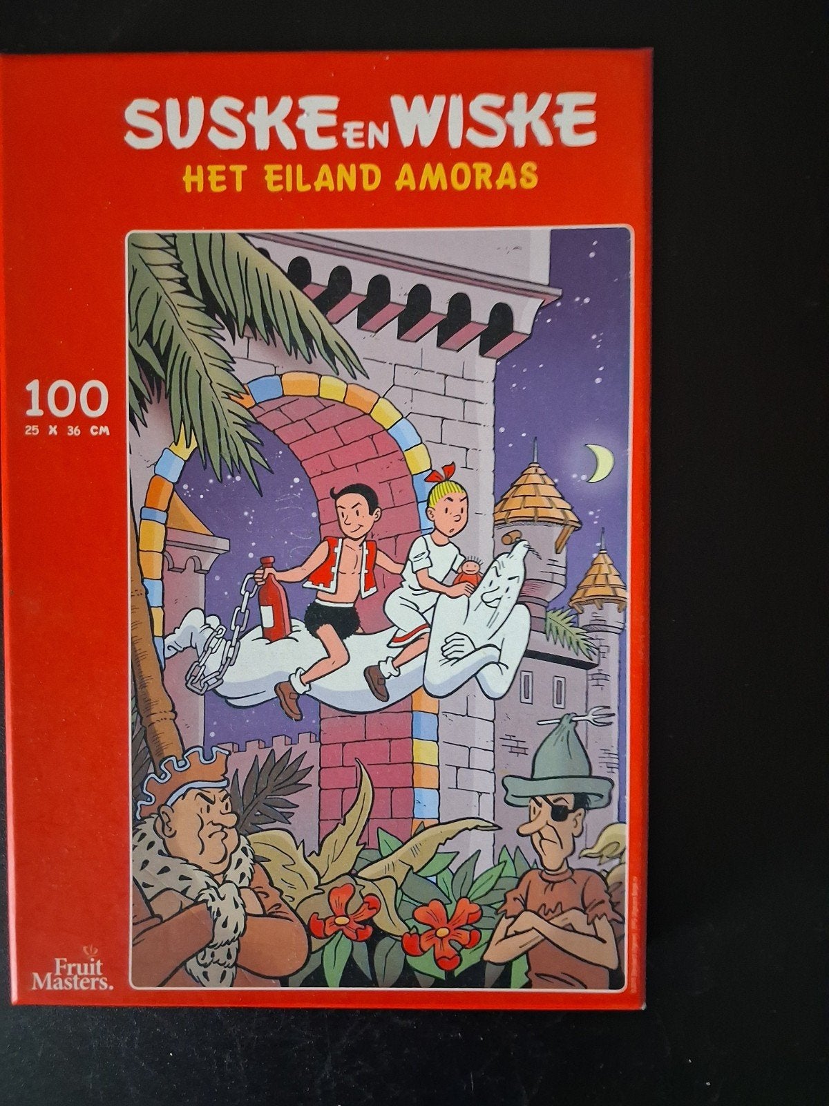 Suske en Wiske Het Eiland Amoras Legpuzzel 100 stukjes, Ophalen of Verzenden, Minder dan 500 stukjes, Zo goed als nieuw, Legpuzzel
