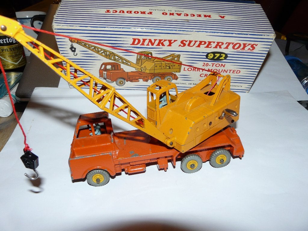 Dinky Toys - 972 - 20-Ton Lorry-Mounted Coles Crane & Box, Ophalen, Gebruikt, Auto, Dinky Toys