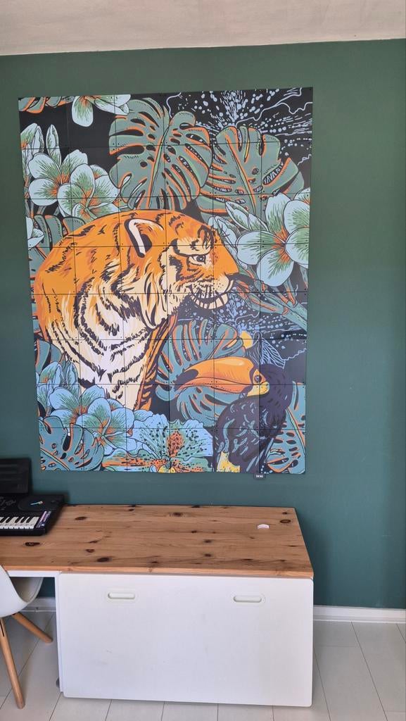 IXXI Wanddecoratie "Tiger Jungle" 120x160 cm, Ophalen, Zo goed als nieuw