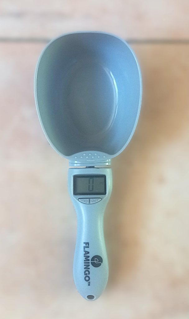 Digitale weeg/voerschep - Flamingo Skalo - grijs - 300 ml, Ophalen of Verzenden, Hond