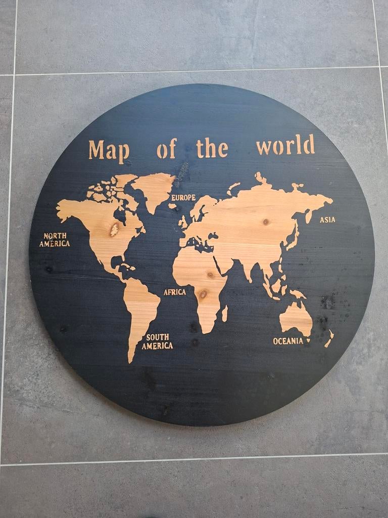 Wanddecoratie wereldkaart, Huis en Inrichting, Woonaccessoires | Wanddecoraties, Ophalen