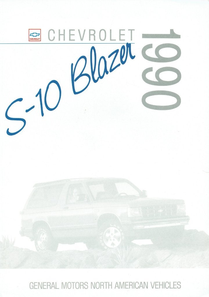 Folder Chevrolet S-10 Blazer (1990), Verzenden, Gelezen, Chevrolet