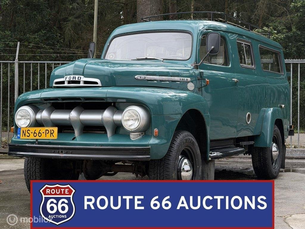 Ford F-3 Panel Van 4x4 Marmonherrington | 1951 | Route 66 Au, Auto's, Overige carrosserieën, Zwart, Bedrijf, Handgeschakeld