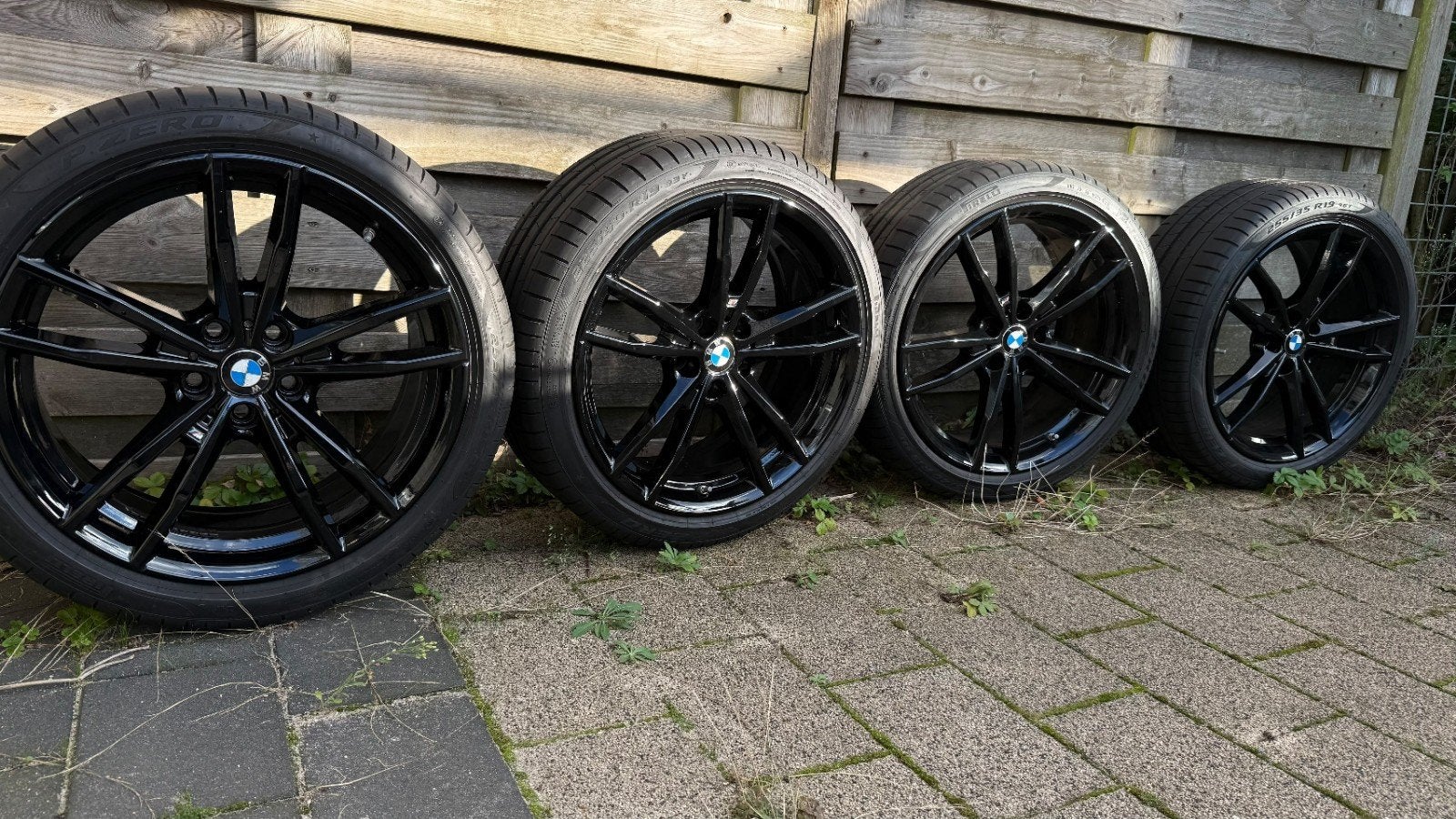 Originele BMW M Performance 791M 19" breedset + Pirelli P Ze, Ophalen, 19 inch, Banden en Velgen