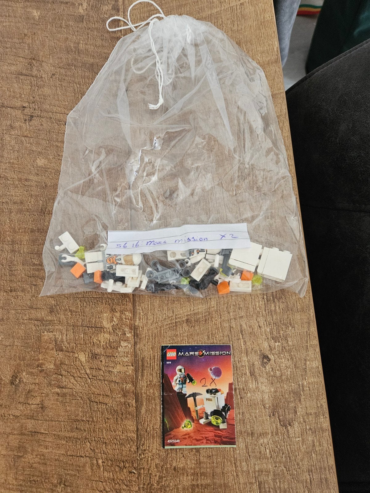 LEGO Mars Mission 5616 Mini Robot (2x), Gebruikt, Overige thema's, Compleet, Lego