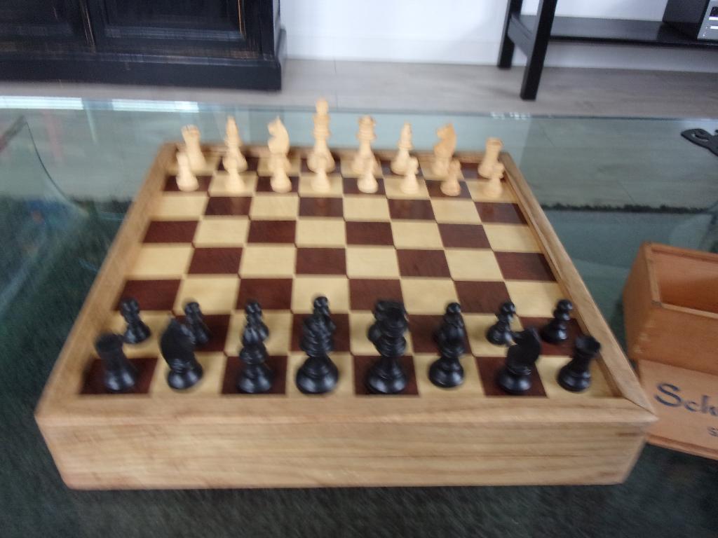 SPELLENBOX "DAMMEN-SCHAKEN-BLACK GAMMON", Hobby en Vrije tijd, Gezelschapsspellen | Bordspellen, Een of twee spelers, Ophalen of Verzenden