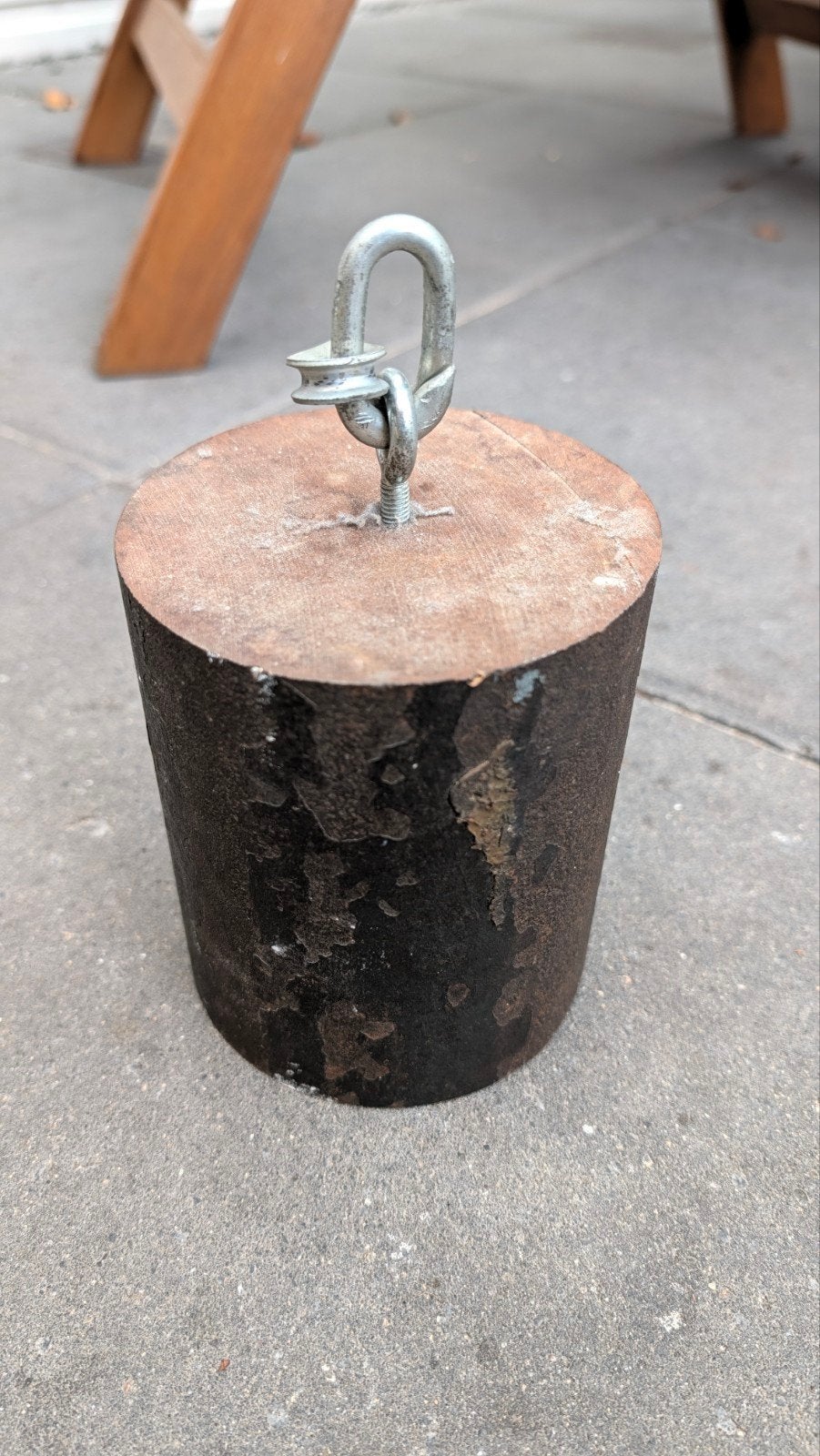 Metalen gewicht met oog - ca. 10 kg, Ophalen, Gebruikt