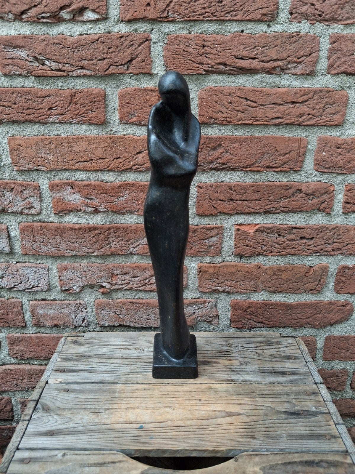 rené daemen maternité gietijzeren art deco sculptuur madonna, Antiek en Kunst, Art deco, Ophalen of Verzenden, Beeld, Abstract