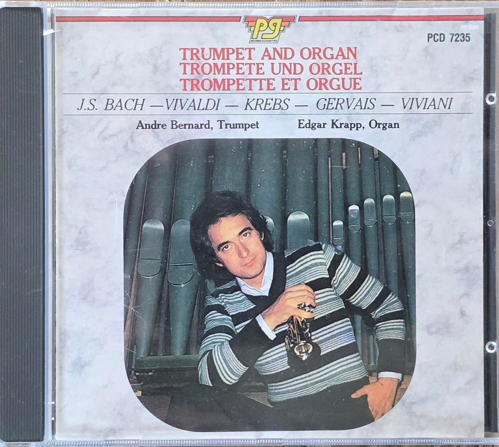 Trumpet and Organ - J.S. Bach, Vivaldi, Krebs, Gervais, Ophalen of Verzenden, Barok, Zo goed als nieuw, Overige typen