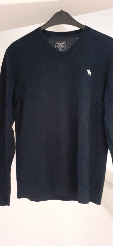 trui met v-hals, Maat 48/50 (M), Zwart, Ophalen of Verzenden, Abercrombie & Fitch