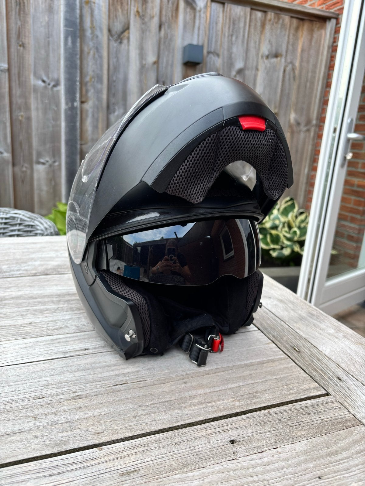 Schuberth Motor Systeemhelm - Maat S - Zwart, Systeemhelm, Dames, S, Tweedehands