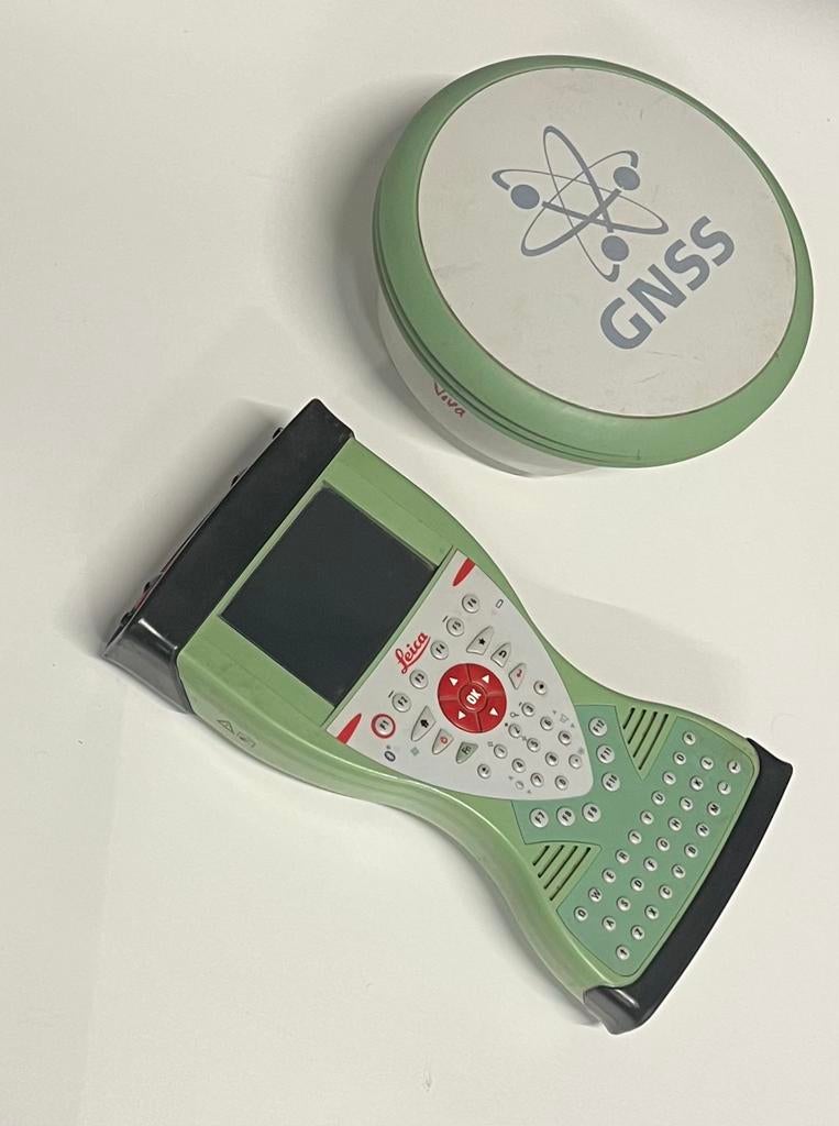 Leica Geosystems GPS set - Precisie Landmeetapparatuur, Ophalen of Verzenden, Gebruikt, Overige meters
