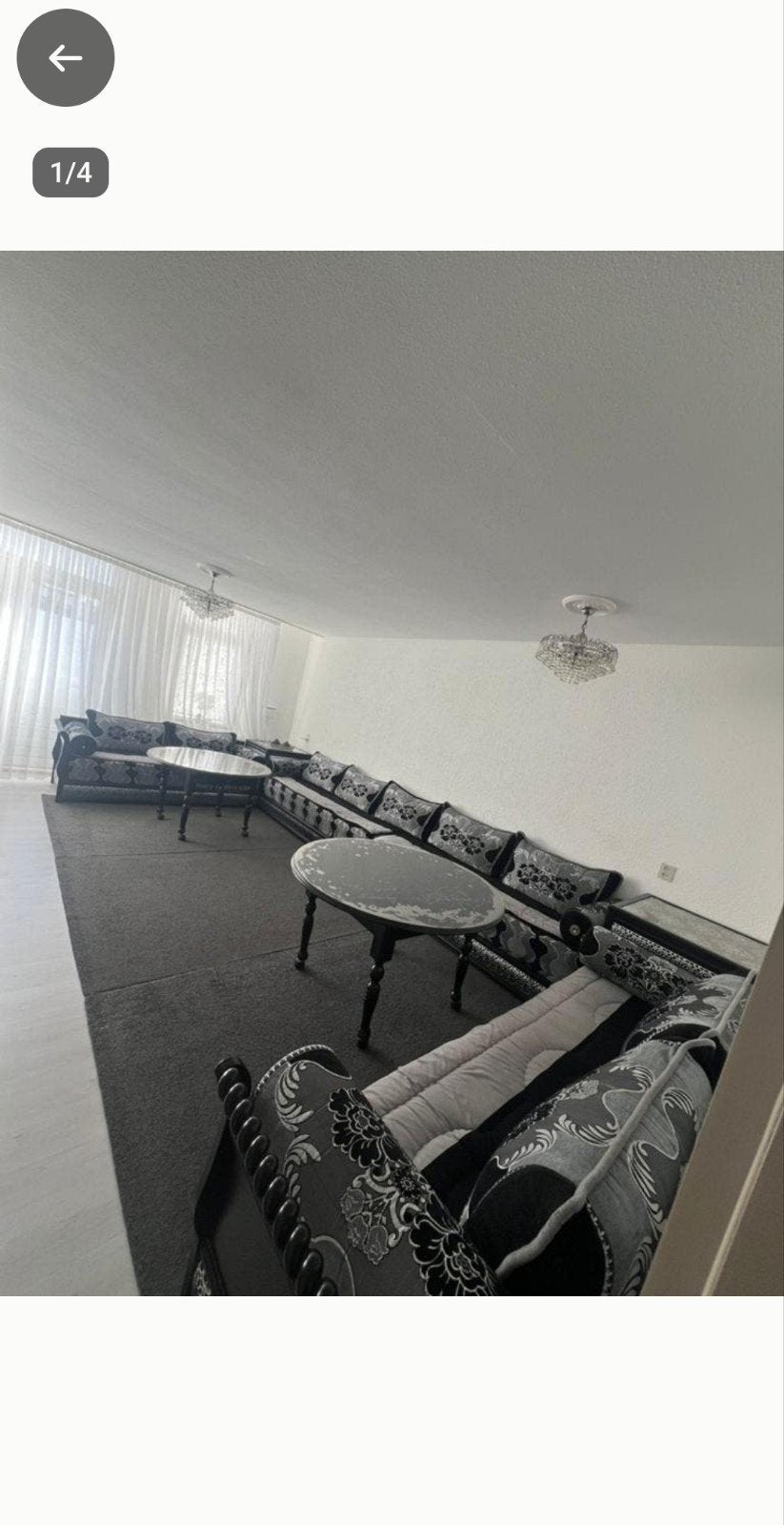 Grijze Marokkaanse bank (sedari) met kasten, Ophalen, Gebruikt, Hoekbank, 300 cm of meer