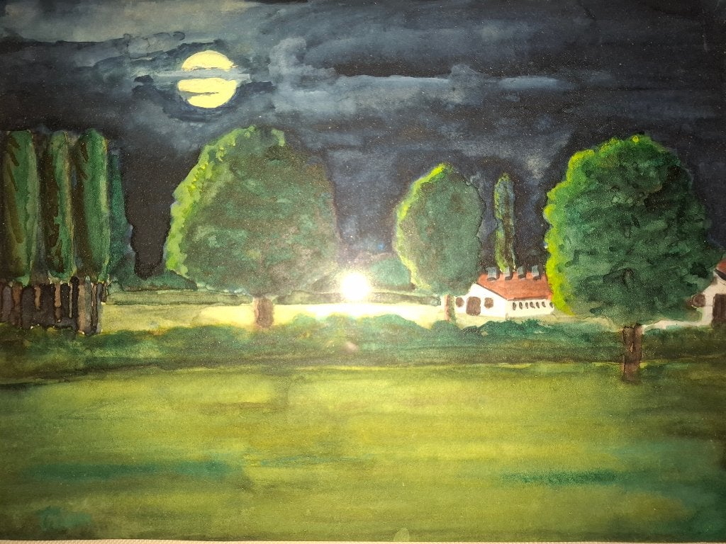 Toon Hermans uniek werk  Gouache, Antiek en Kunst, Kunst | Schilderijen | Klassiek, Ophalen