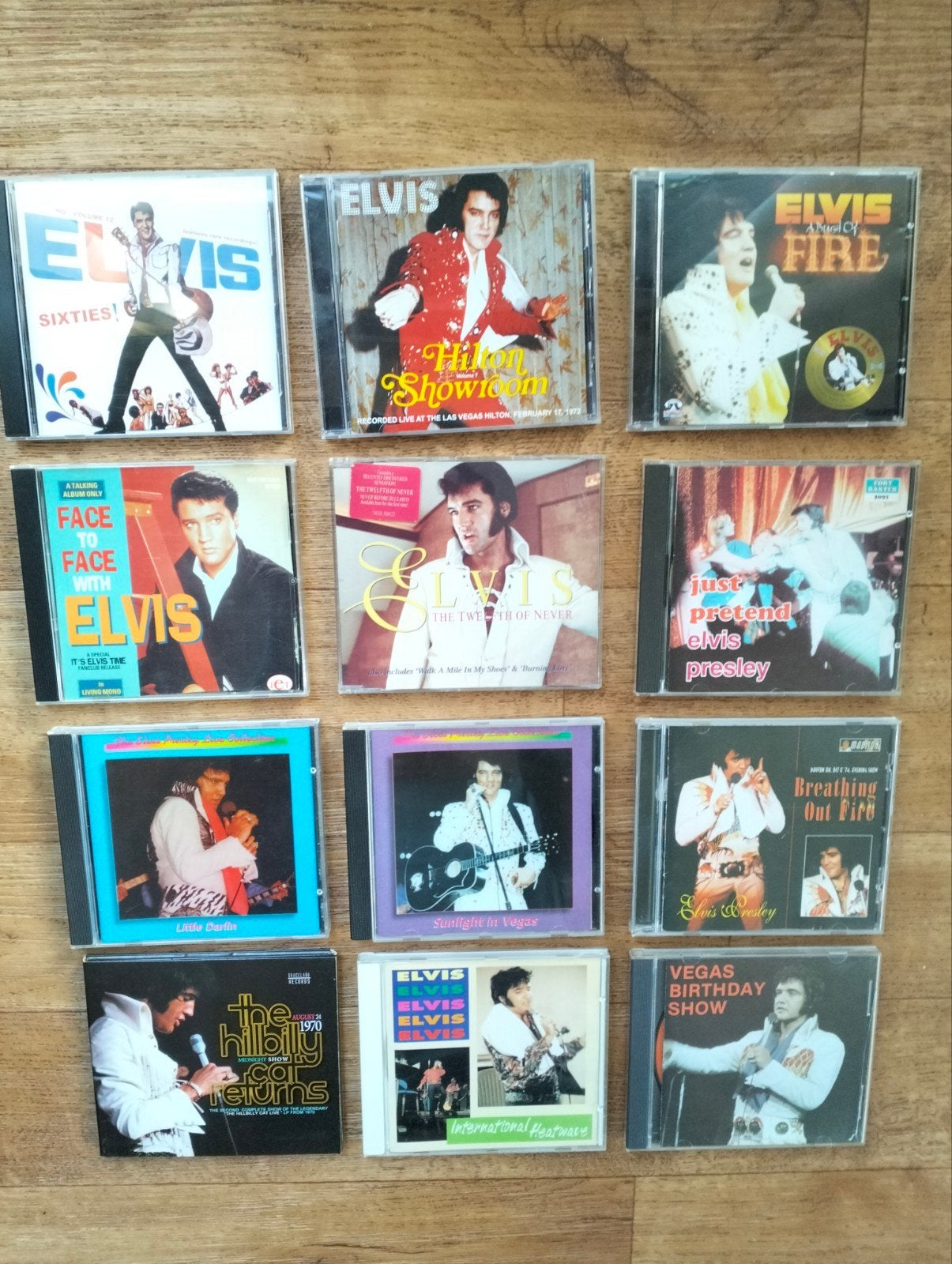 12 x Elvis Presley bootleg cd, Ophalen of Verzenden, Zo goed als nieuw, Poprock